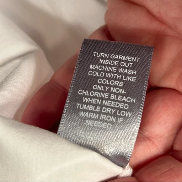 NWT Marled white blouse, M - Picture 9 of 12